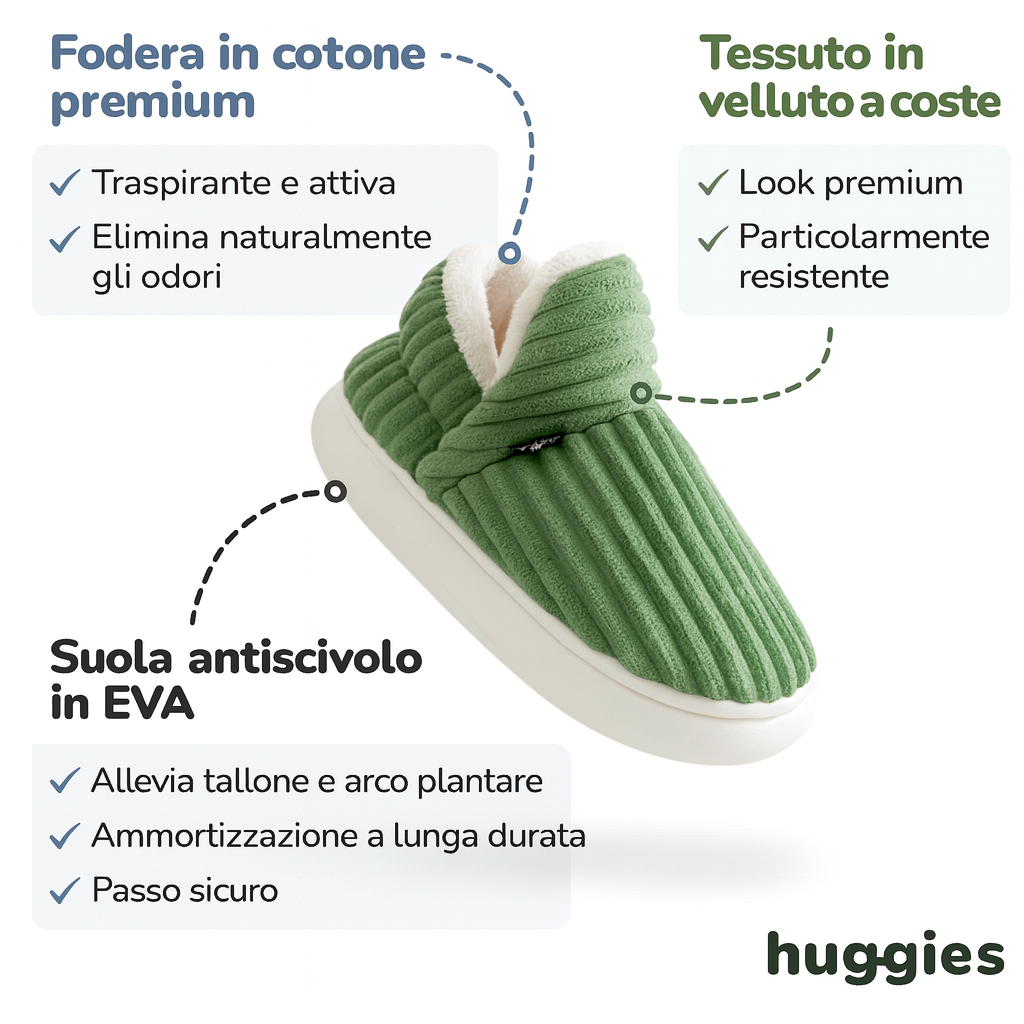 Pantofole Vip Huggies  –  Total Premium comfort